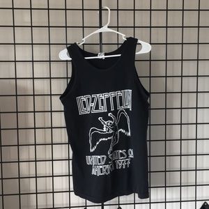 Led Zeppelin graphic tank top